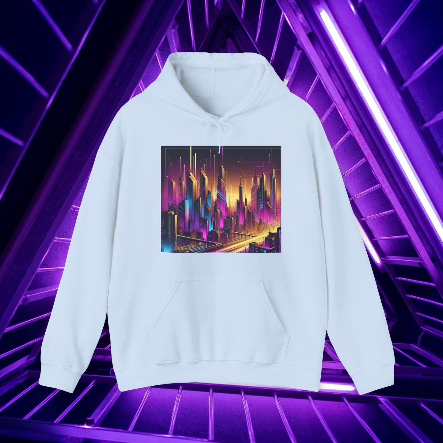 Cyber Purple Skies - Unisex Hoodie