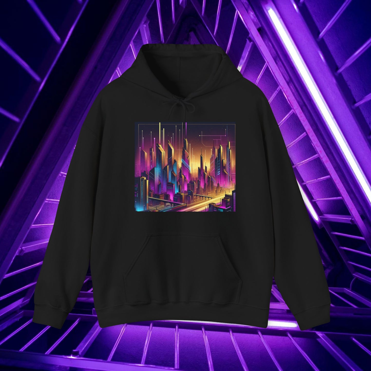 Cyber Purple Skies - Unisex Hoodie