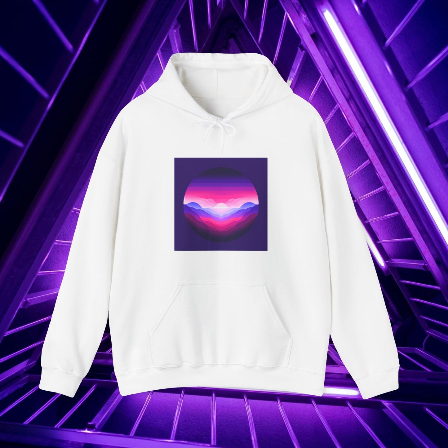 Purple Skies and Rosy Moons - Unisex Hoodie