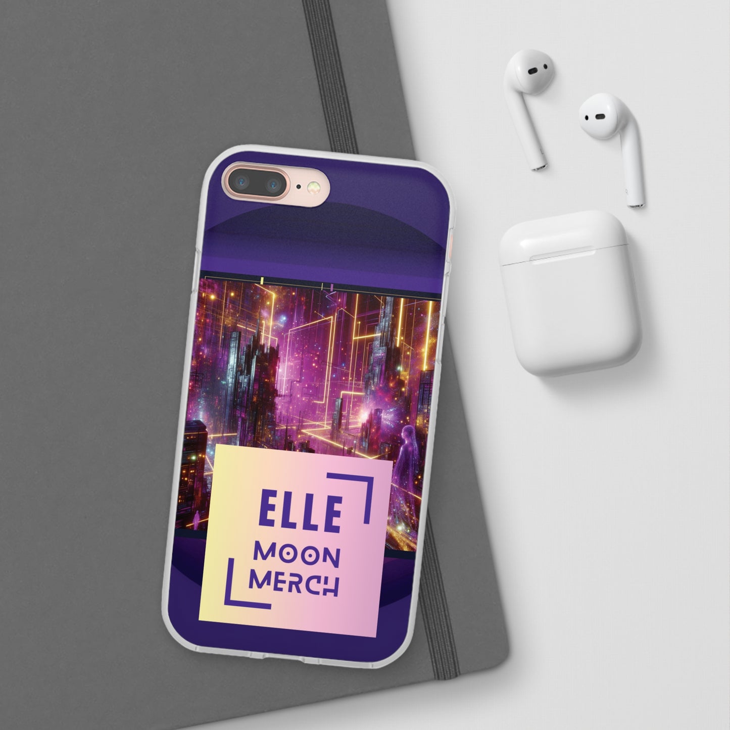 La Femme Royale des Purple Skies Flexi Cases