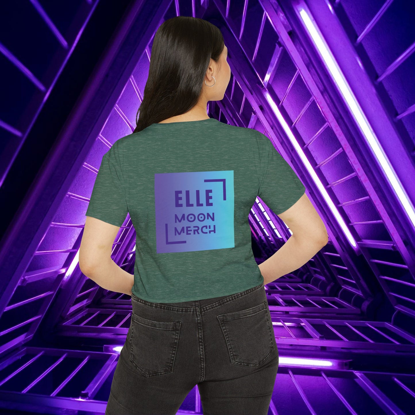 Elle Breaks The Matrix - Women's Crop Top