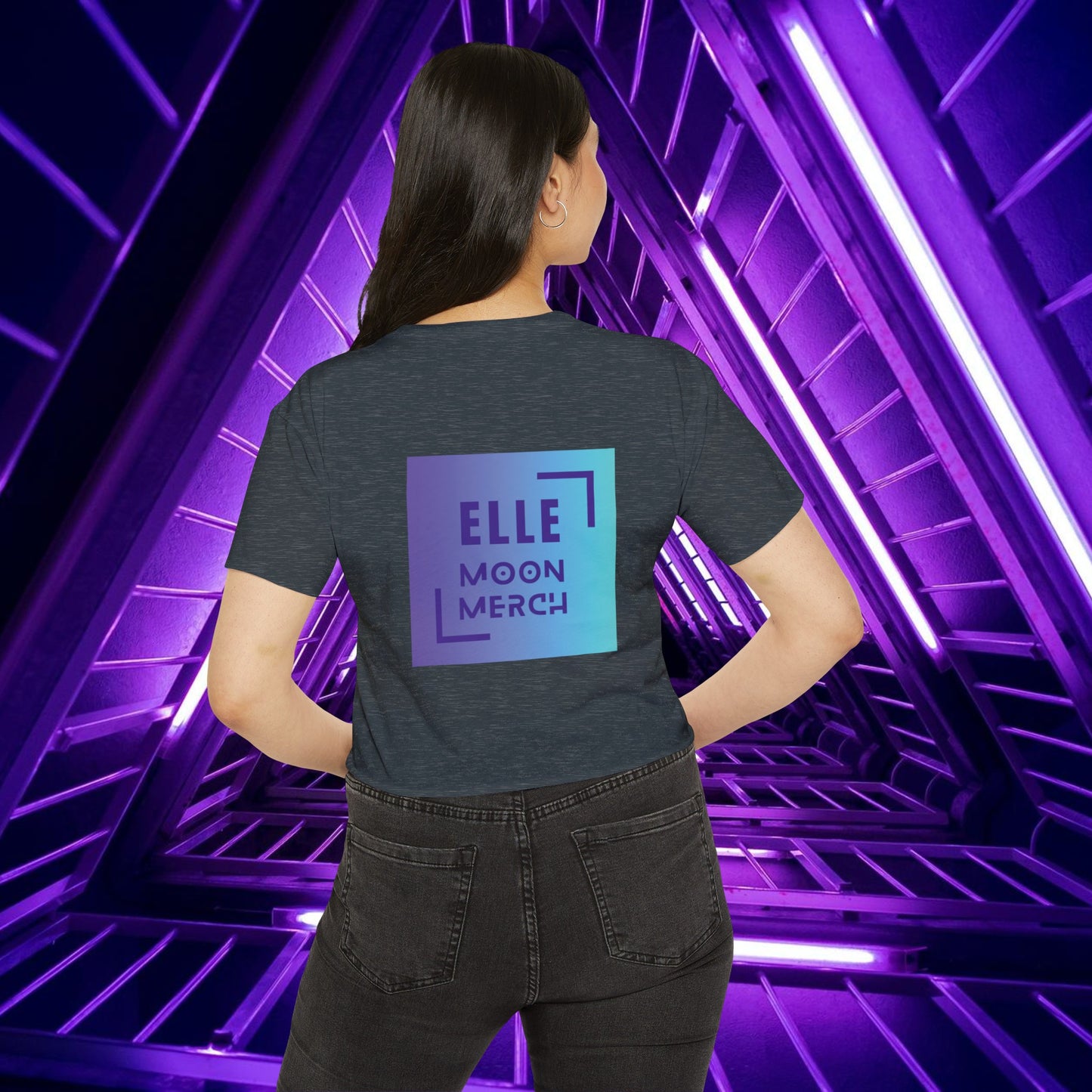 Elle Breaks The Matrix - Women's Crop Top