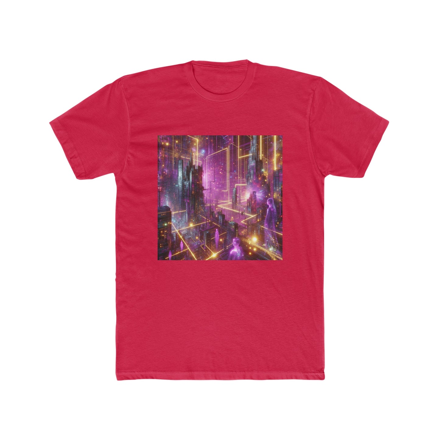 La Femme des Purple Skies - Men's Cotton Crew Tee