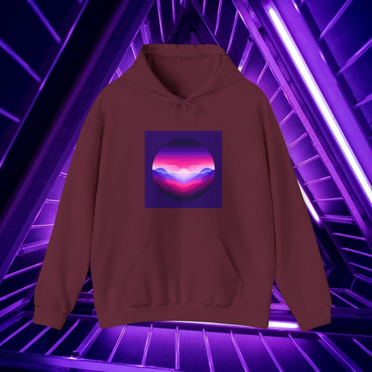 Purple Skies and Rosy Moons - Unisex Hoodie