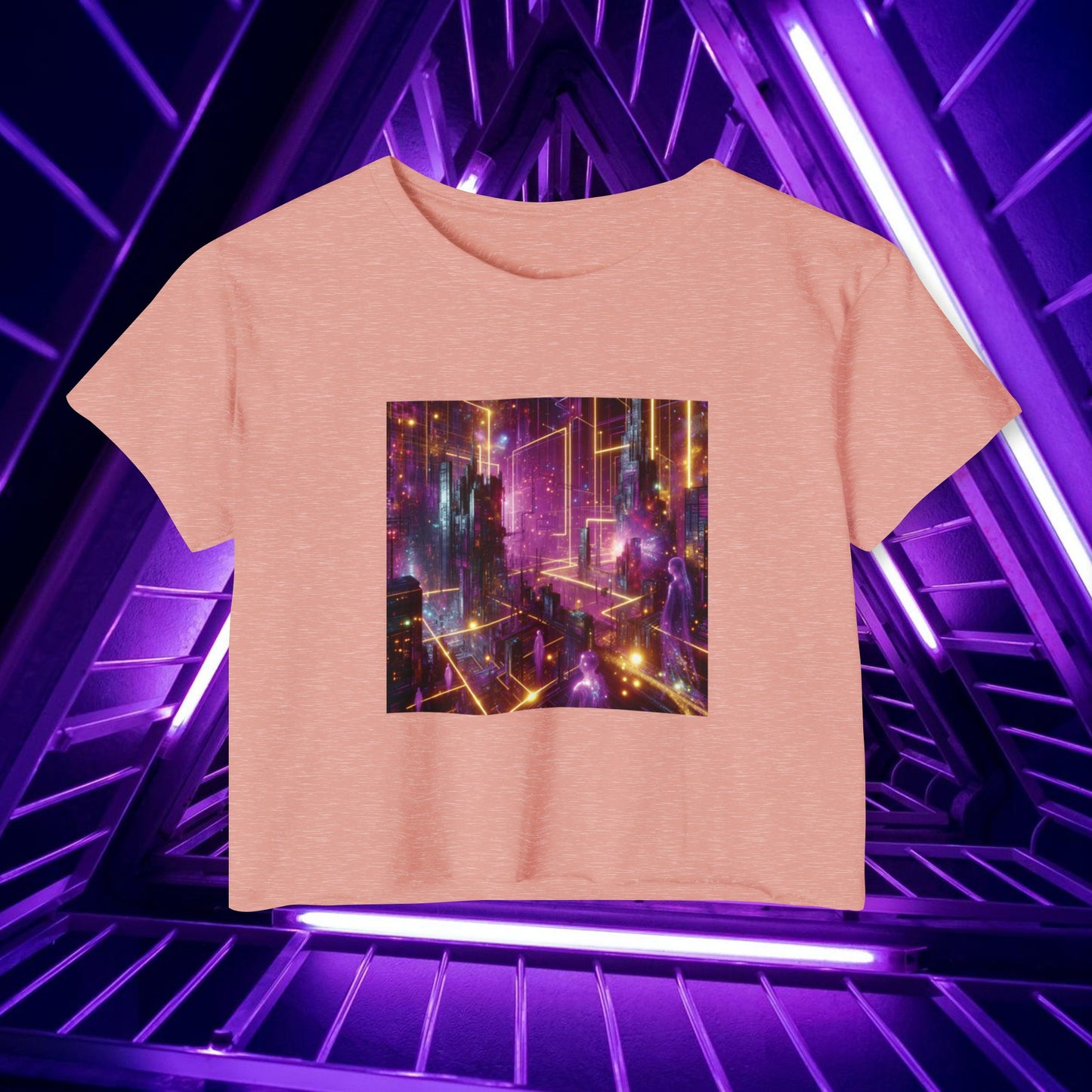 La Femme des Purple Skies - Women's Crop Top