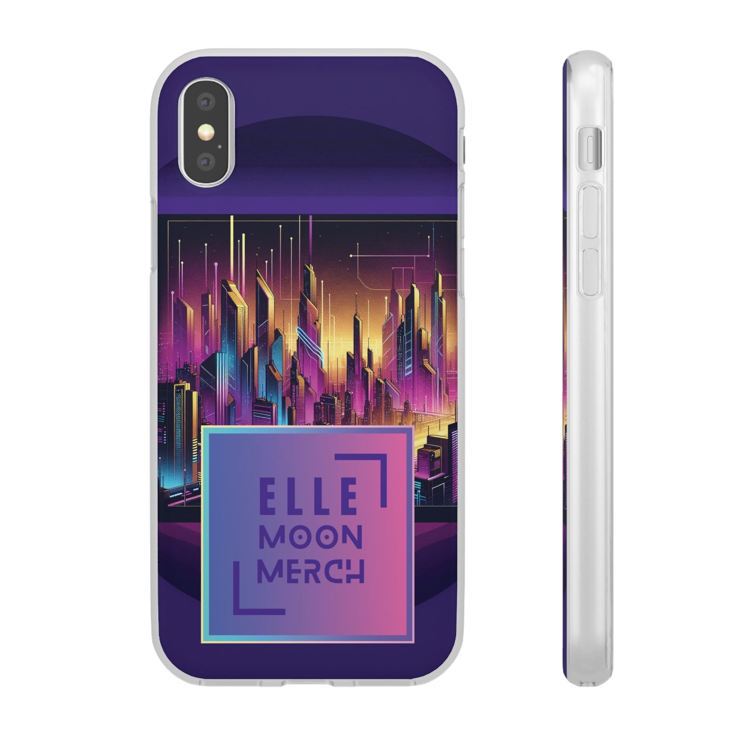 Cyber Royal Purple Skies Flexi Cases