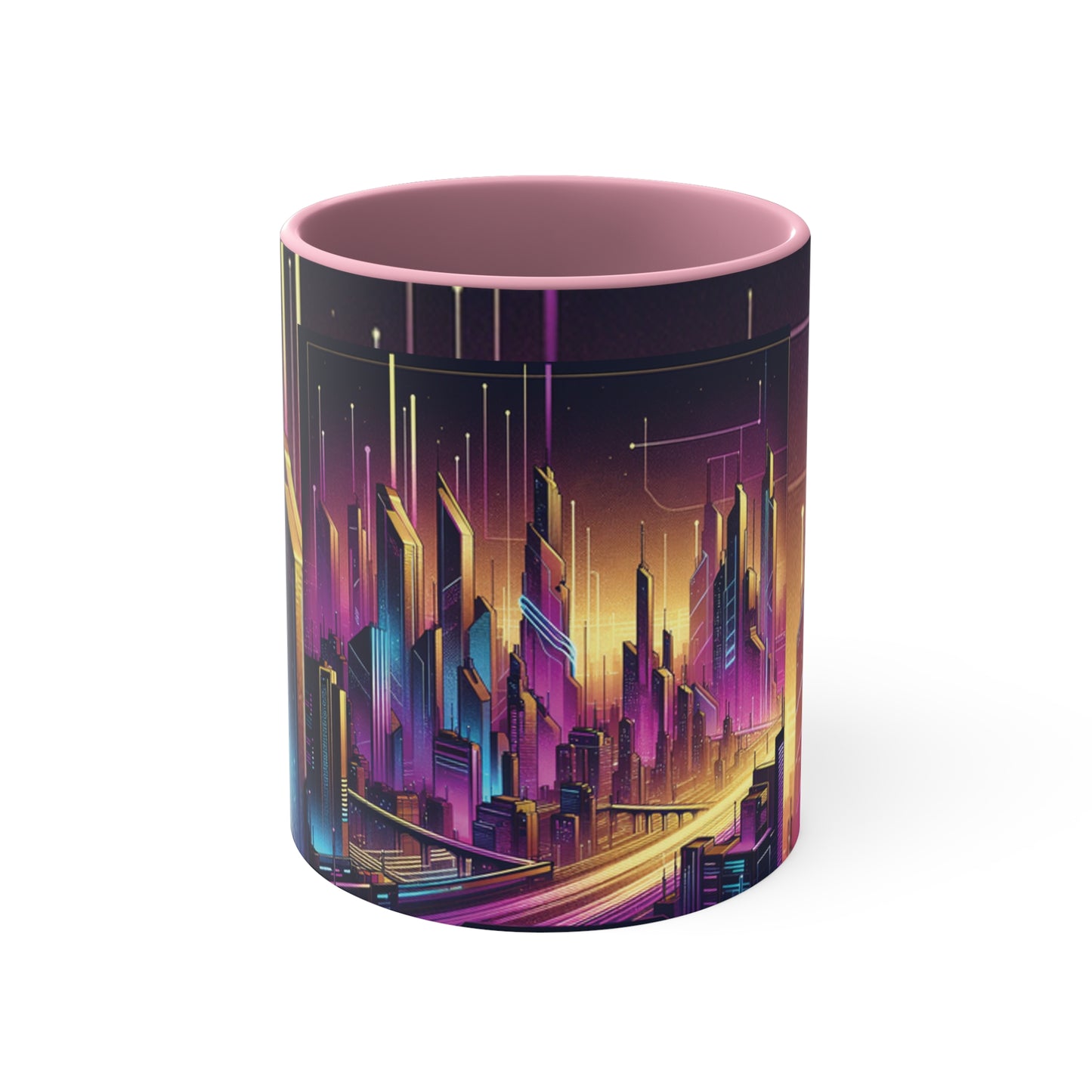 Cyber Purple Sunrise Coffee Mug (11oz)