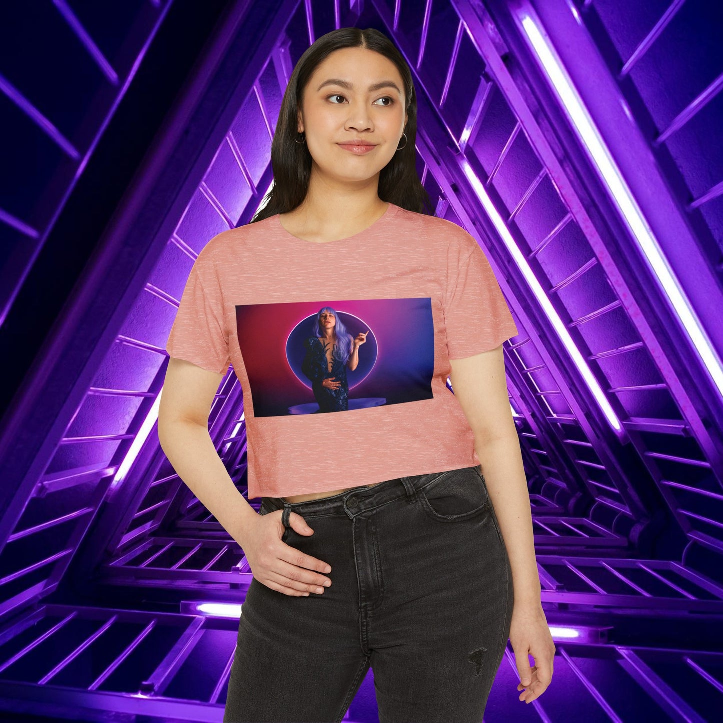 Purple Skies - Women's Crop Top