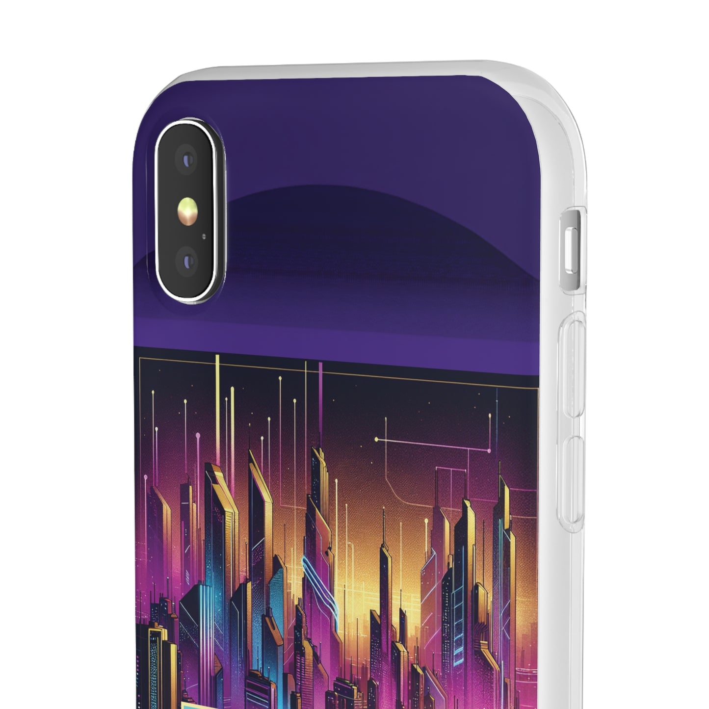 Cyber Royal Purple Skies Flexi Cases