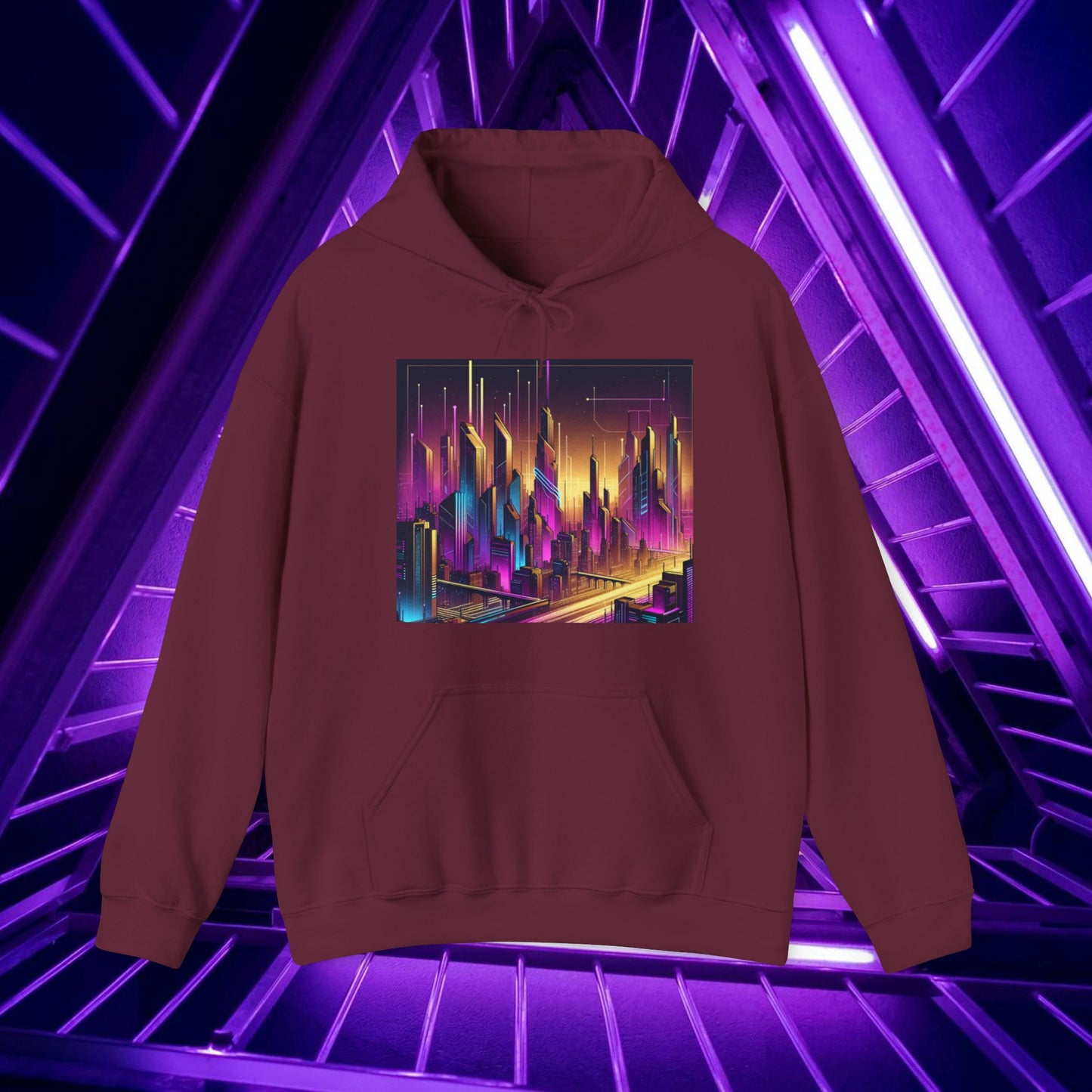 Cyber Purple Skies - Unisex Hoodie