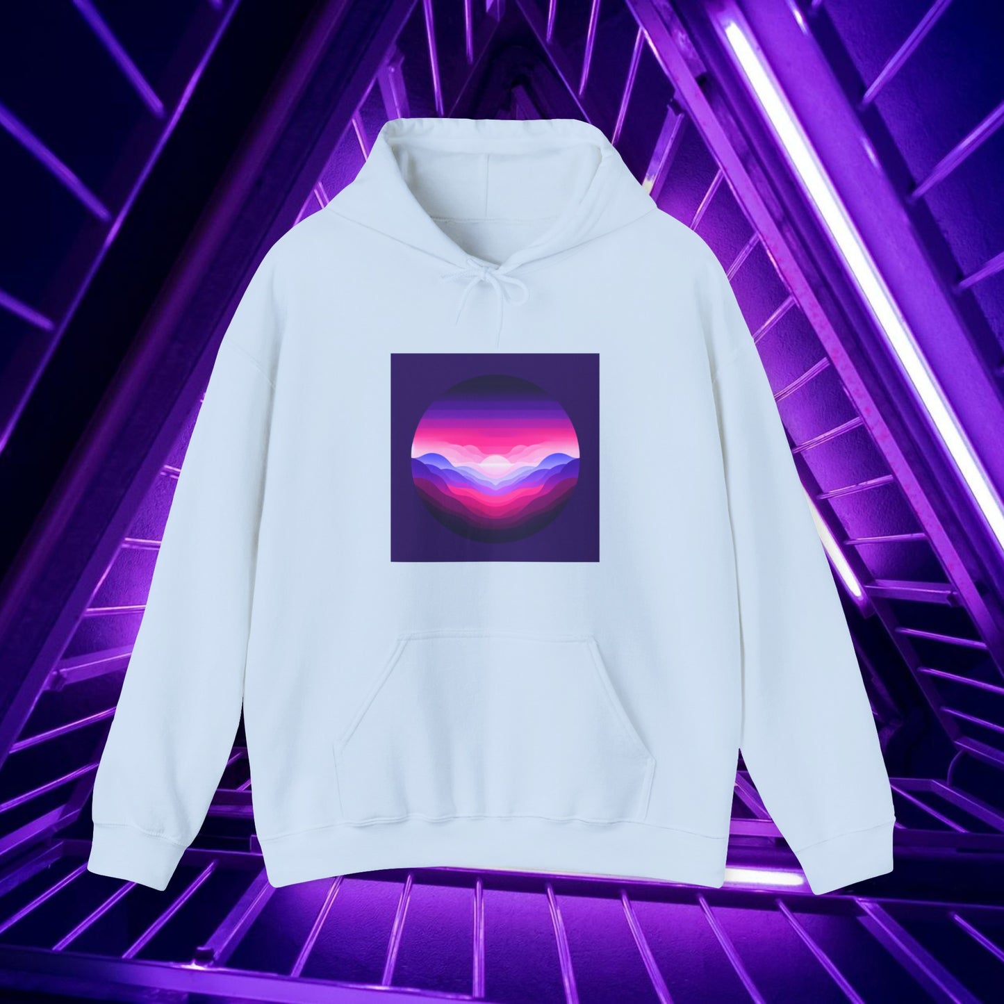 Purple Skies and Rosy Moons - Unisex Hoodie