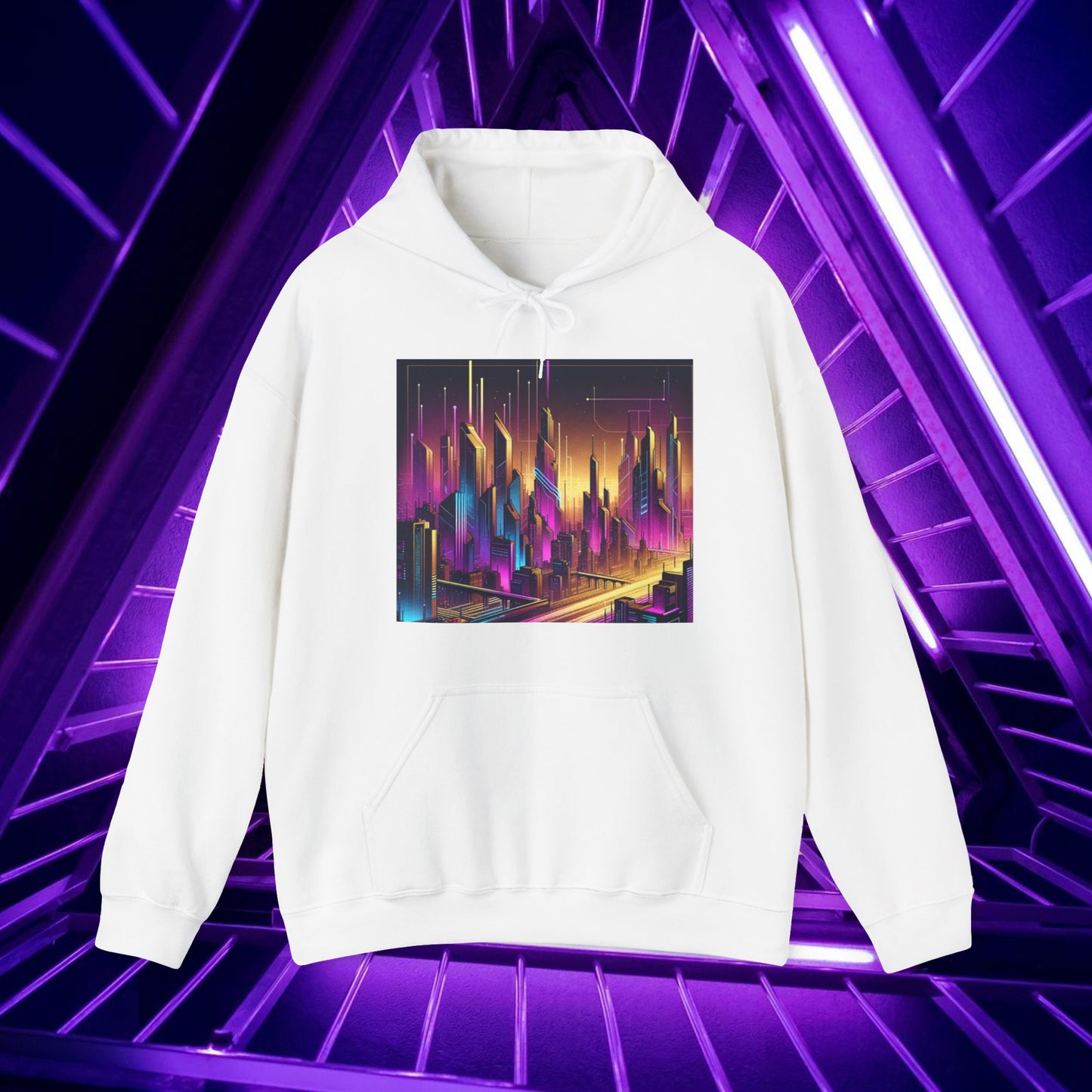 Cyber Purple Skies - Unisex Hoodie