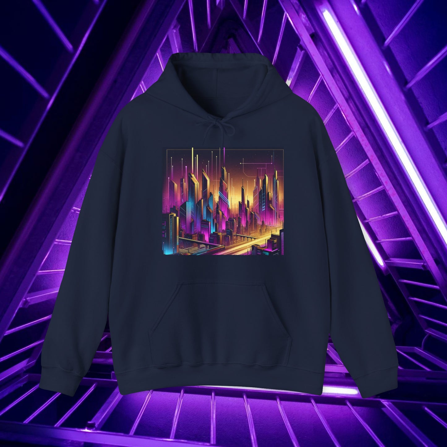 Cyber Purple Skies - Unisex Hoodie