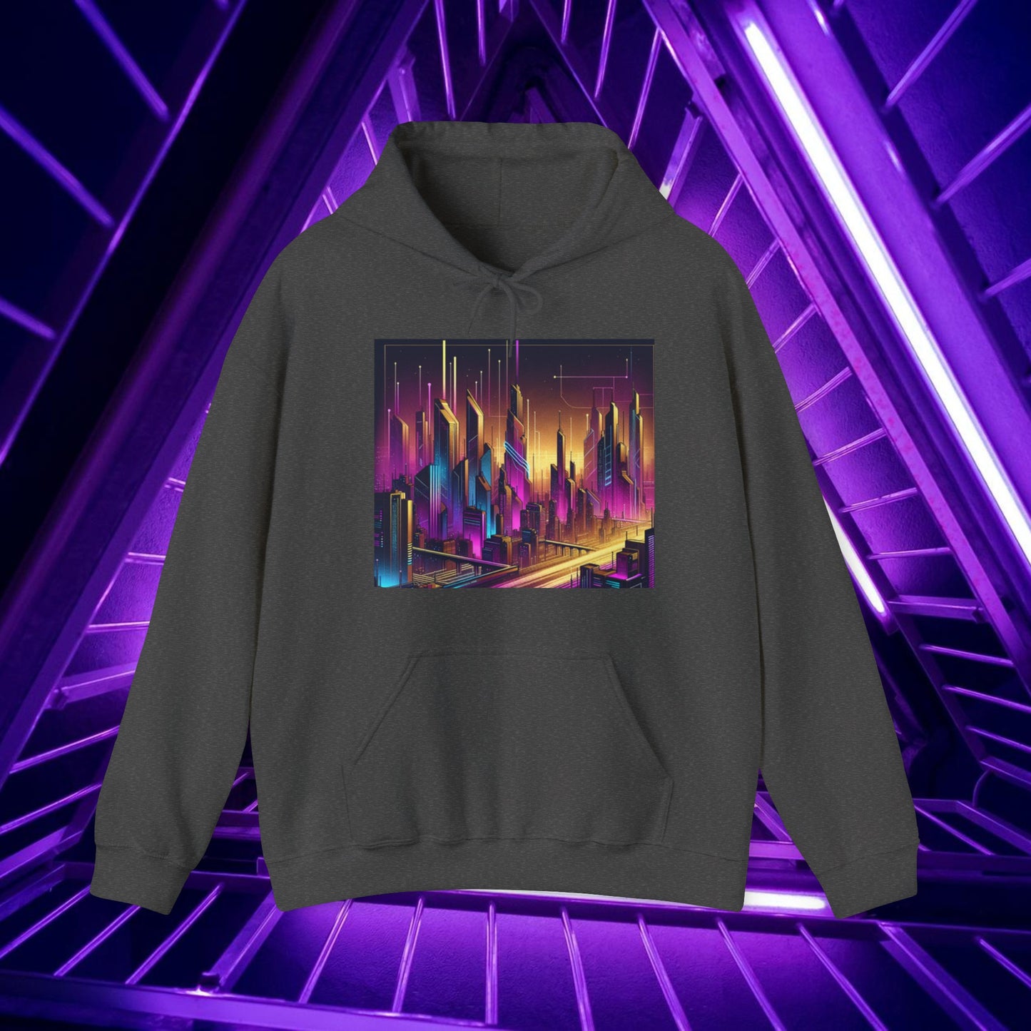 Cyber Purple Skies - Unisex Hoodie